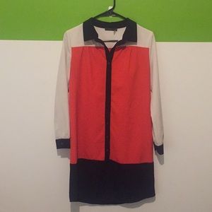 Color Block Game Day Dress